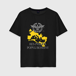 Женская футболка оверсайз Rome empire