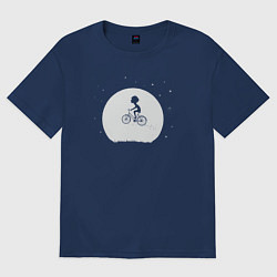Футболка оверсайз женская Bicycle boy, цвет: тёмно-синий