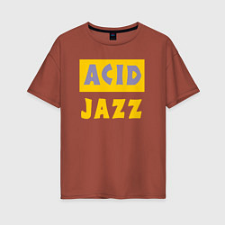 Женская футболка оверсайз Acid jazz