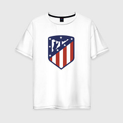 Женская футболка оверсайз Atletico Madrid FC