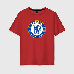 Женская футболка оверсайз Chelsea fc sport