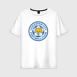 Женская футболка оверсайз Leicester city fc