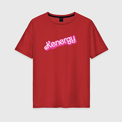 Женская футболка оверсайз Kenergy - в ретро стиле барби