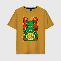Женская футболка оверсайз Времена драконов: 2024