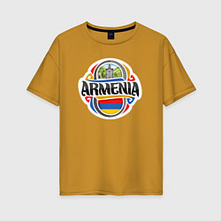 Женская футболка оверсайз Adventure Armenia