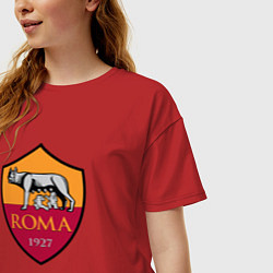 Футболка оверсайз женская Roma sport fc, цвет: красный — фото 2