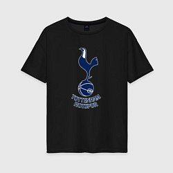 Футболка оверсайз женская Tottenham Hotspur fc sport, цвет: черный