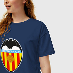 Футболка оверсайз женская Valencia fc sport, цвет: тёмно-синий — фото 2