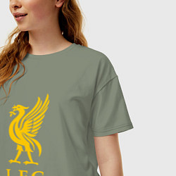 Футболка оверсайз женская Liverpool sport fc, цвет: авокадо — фото 2
