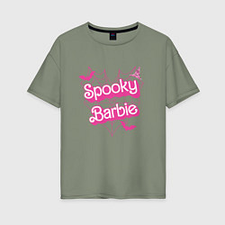 Футболка оверсайз женская Spooky Barbie, цвет: авокадо