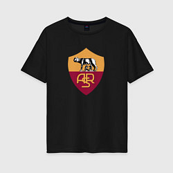Женская футболка оверсайз Roma fc club