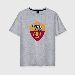 Женская футболка оверсайз Roma fc club
