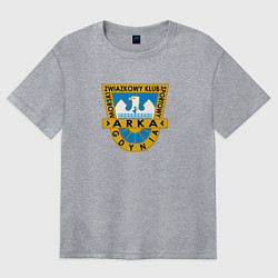 Женская футболка оверсайз Арка Гдыня фк
