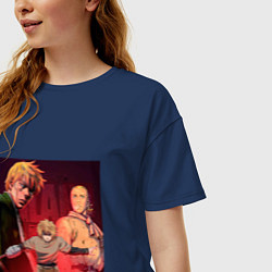 Футболка оверсайз женская Сага о Винланде - Время, цвет: тёмно-синий — фото 2