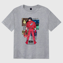 Женская футболка оверсайз Канеда из аниме акира