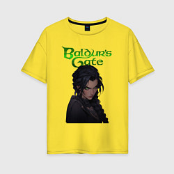 Женская футболка оверсайз Shadowheart - baldurs gate 3 - зеленый