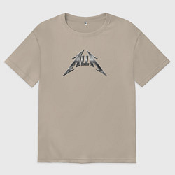 Женская футболка оверсайз Алла в стиле группы Металлика