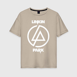 Женская футболка оверсайз Linkin Park logo