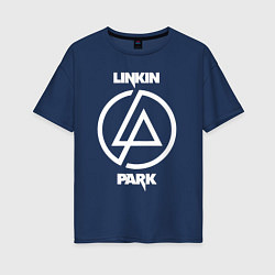 Женская футболка оверсайз Linkin Park logo