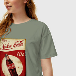 Футболка оверсайз женская Nuka cola price, цвет: авокадо — фото 2