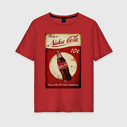 Футболка оверсайз женская Nuka cola price, цвет: красный