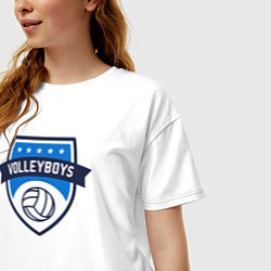 Футболка оверсайз женская Volleyboys, цвет: белый — фото 2