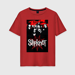 Женская футболка оверсайз Slipknot - all