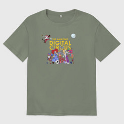 Женская футболка оверсайз The Amazing Digital Circus