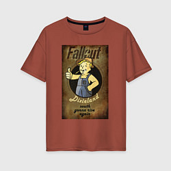 Женская футболка оверсайз Fallout - dixieland