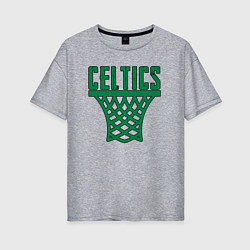 Женская футболка оверсайз Celtics net