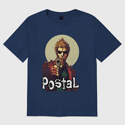 Футболка оверсайз женская Postal dude, цвет: тёмно-синий