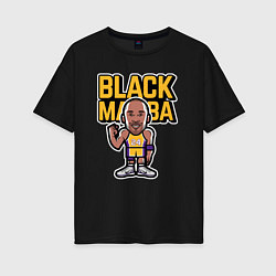 Женская футболка оверсайз Kobe black mamba