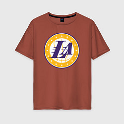 Женская футболка оверсайз Lakers stars
