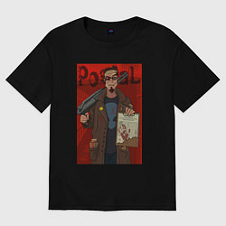 Женская футболка оверсайз Postal - petition