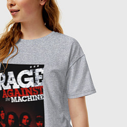 Футболка оверсайз женская RATM - all group, цвет: меланж — фото 2