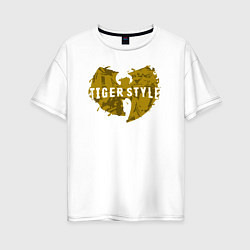 Женская футболка оверсайз Tiger style