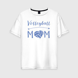 Женская футболка оверсайз Мама волейбола