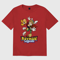 Женская футболка оверсайз Рэймэн и Барбара - обнимашки