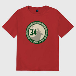 Женская футболка оверсайз The greek freak