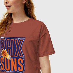 Футболка оверсайз женская Phx Suns, цвет: кирпичный — фото 2