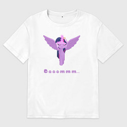 Женская футболка оверсайз Твайлайт Спаркл в медитации