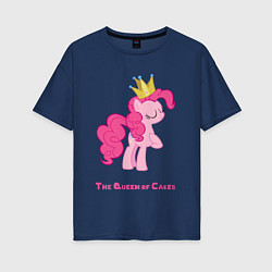 Женская футболка оверсайз Королева тортиков Пинки Пай