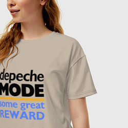 Футболка оверсайз женская Depeche Mode - Some Great Reward, цвет: миндальный — фото 2