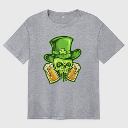 Женская футболка оверсайз Ирландское пиво