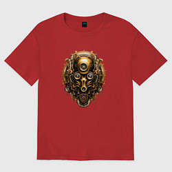 Женская футболка оверсайз Стимпанк маска