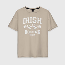 Женская футболка оверсайз Ирландский бокс