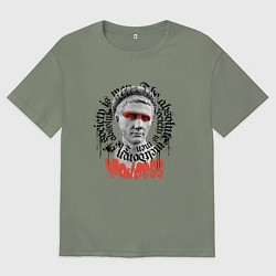 Женская футболка оверсайз Римский император Калигула с граффики