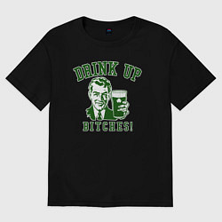 Женская футболка оверсайз Drink up