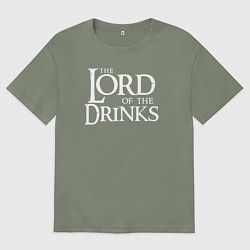 Женская футболка оверсайз Повелитель напитков
