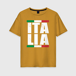 Женская футболка оверсайз Italia